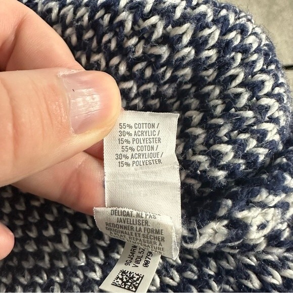 Aerie Navy Love Oversized Fairisle 1/4 Zip Pullover Size Small - Picture 13 of 15